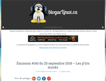 Tablet Screenshot of bloguelinux.ca